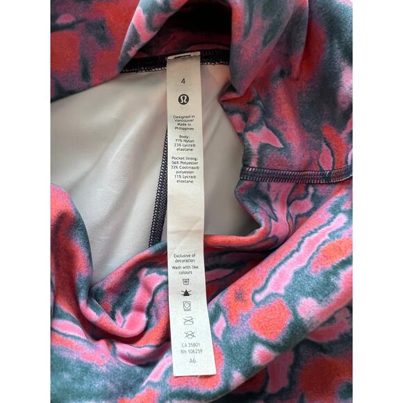 Lululemon Wunder Train High-Rise 8" Short - Chroma Clash Multi - Women's Size 4 - Picture 4 of 4